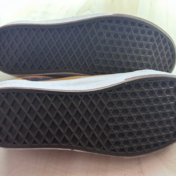 100886 Vans Old Skool Ochre Gold Suede Canvas Size 8/9.5 **USED** - Picture 5 of 6